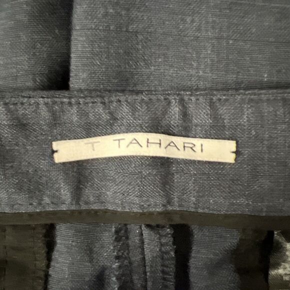 Tahari Dress Pants Womens 4 Blue Flat Front Pockets Business - Picture 6 of 13